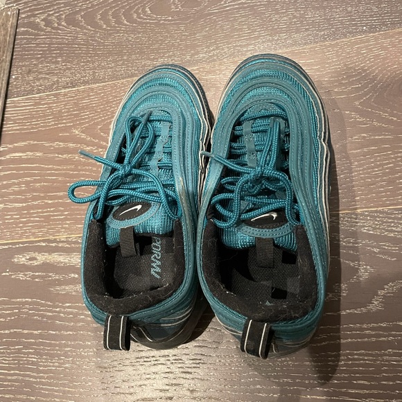 WMNS NIKE AIR VAPORMAX 97 METALLIC DARK SEA GREEN-BLACK SZ US5.5 - Picture 2 of 6